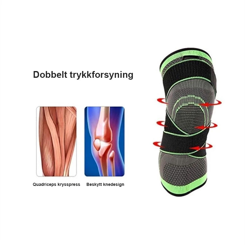 3D Design Knebøyle Med Justerbar Stropp For Smertelindring (Enkelt)