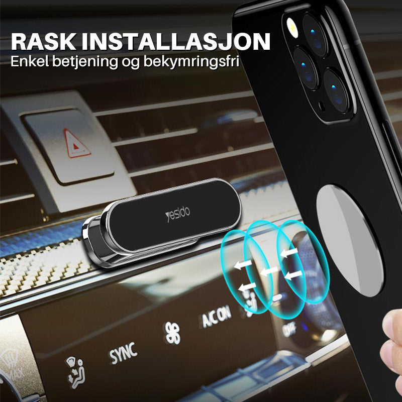 360 graders roterende magnetisk telefonholder