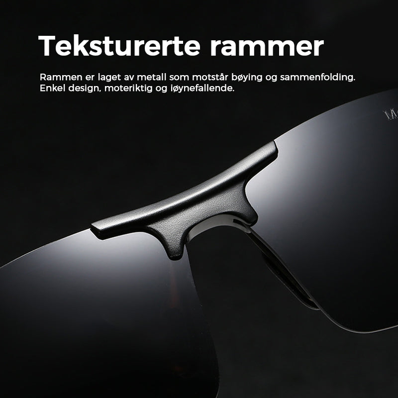 Photochromic solbriller for menn med antirefleks polarisert linse