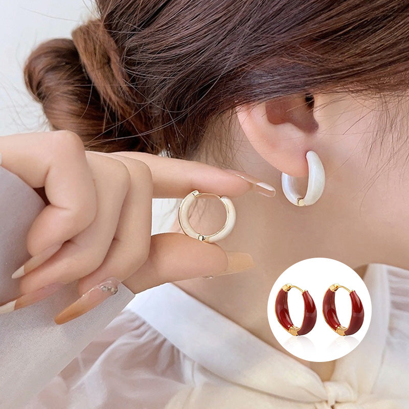 Elegante og fasjonable hoop-øredobber