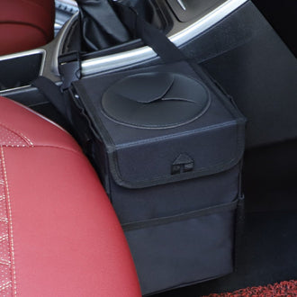 Bilavfallsbeholder med lokk og oppbevaringslommer