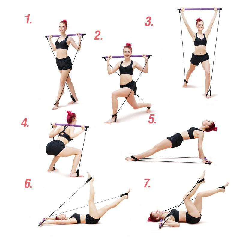 Bærbart Pilates Bar Sett