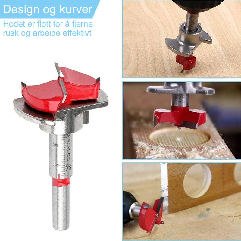 Posisjonerende Drillbit-sett for Sløyd og Trebearbeiding