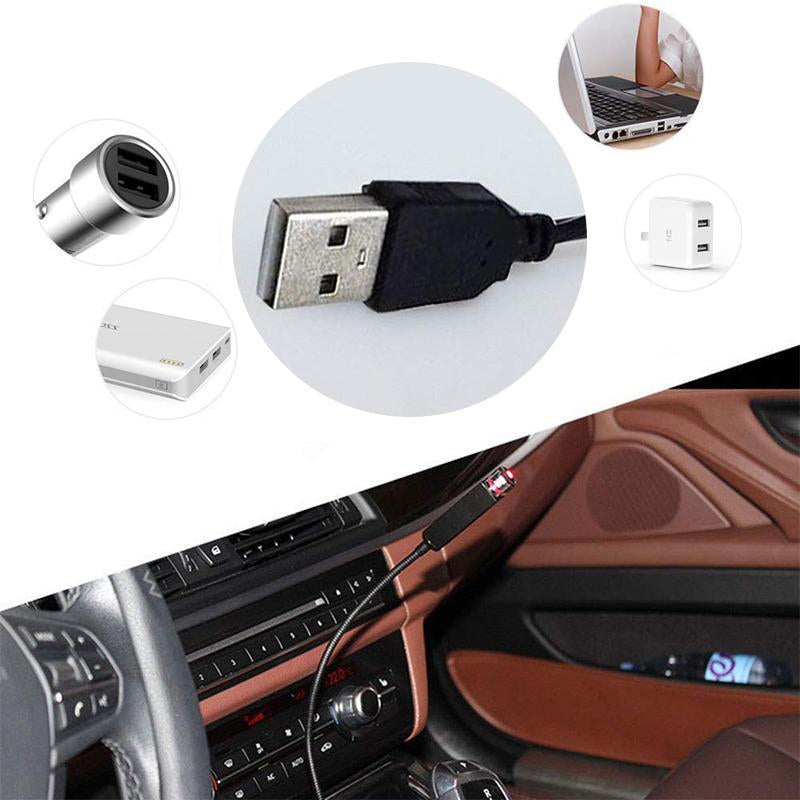 Romantisk USB-nattlampe for bil og hjemmetak
