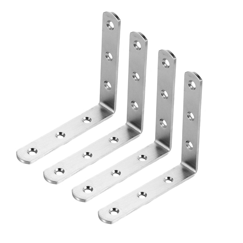4-Pack Rustfritt Stål Hjørnestiver