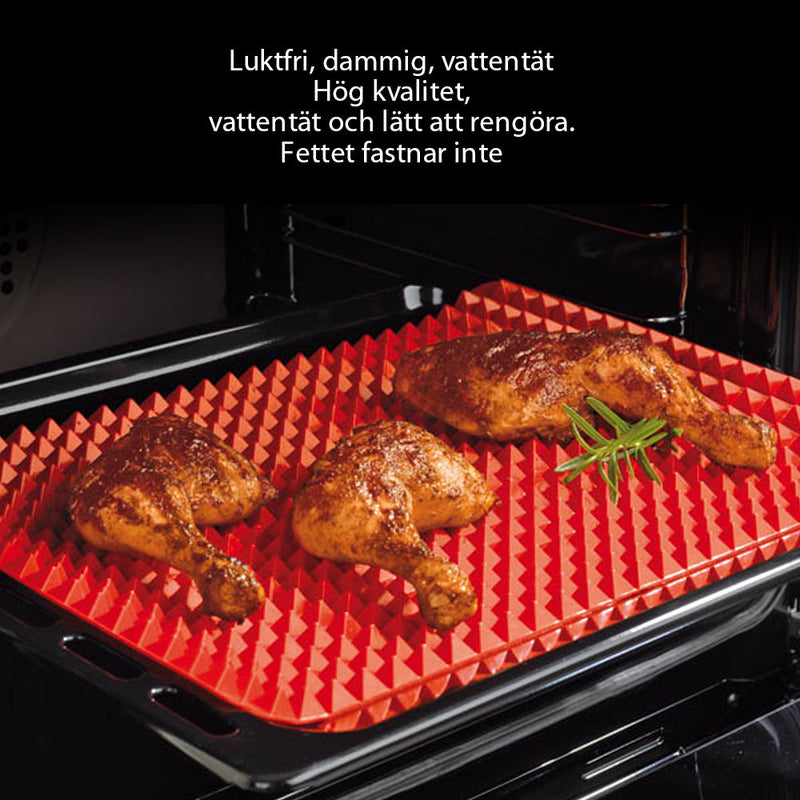 Stekematte i silikon til matlaging