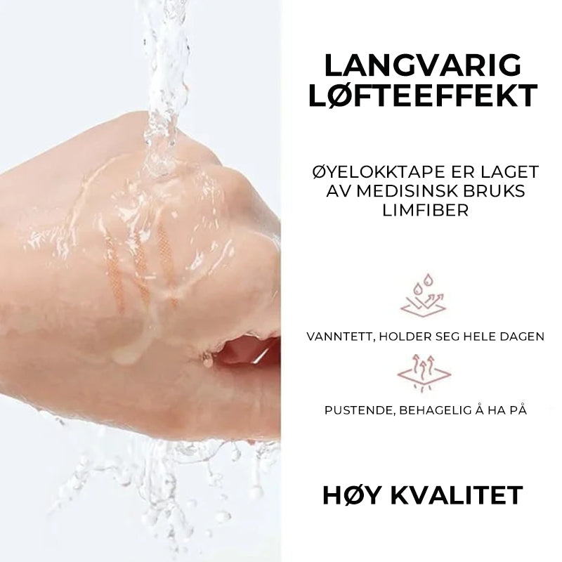 Usynlige doble øyelokkstrips