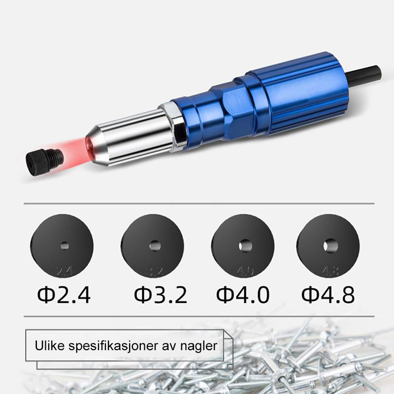 Naglepistol Boremaskin Adapter