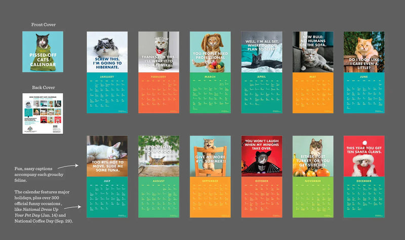 2024 Forbanna kattekalender