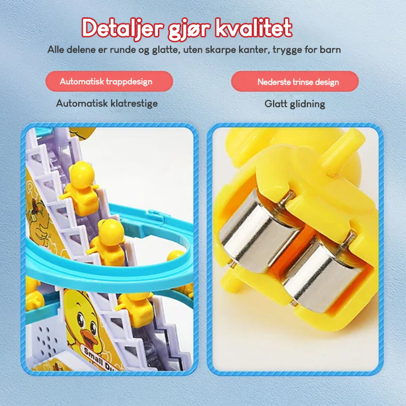 Elektrisk Duck Slide Track med lys og musikk