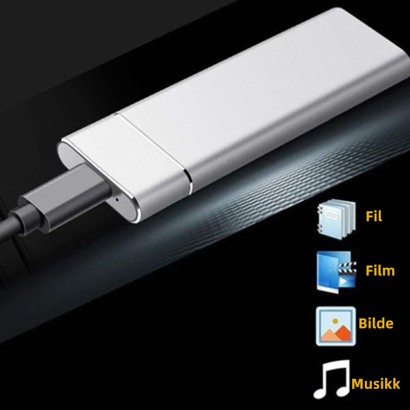Ultrahastighets ekstern SSD-harddisk