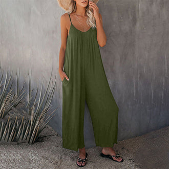 Løs Cami Stretchy Jumpsuit