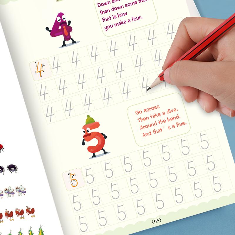 Magisk Håndskrift Praksis Copybook