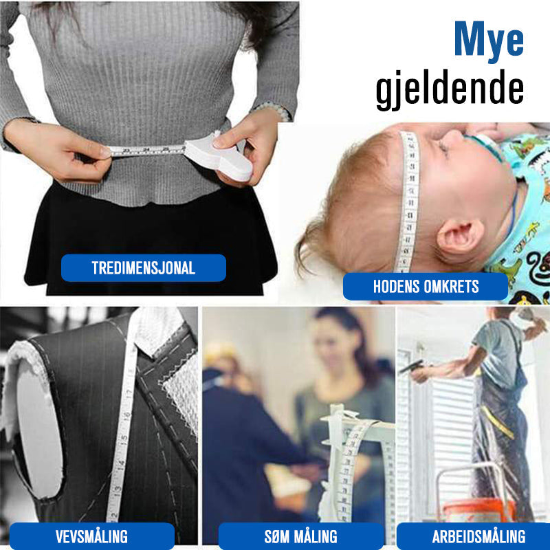 Automatisk rullende målebånd for omkretsmåling av kroppen