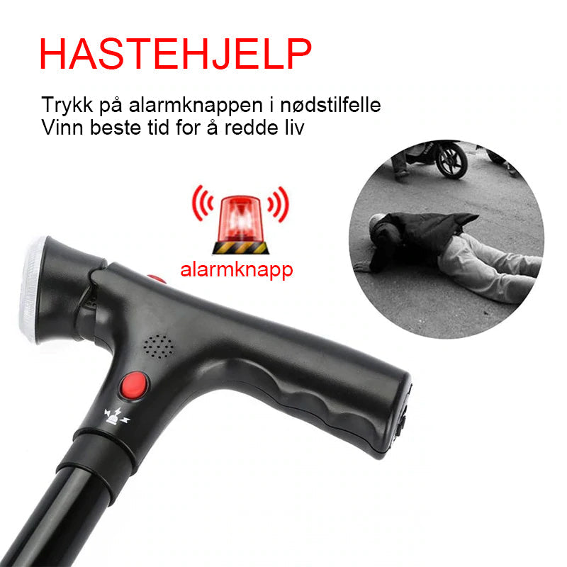 Teleskopisk sammenleggbar stokk