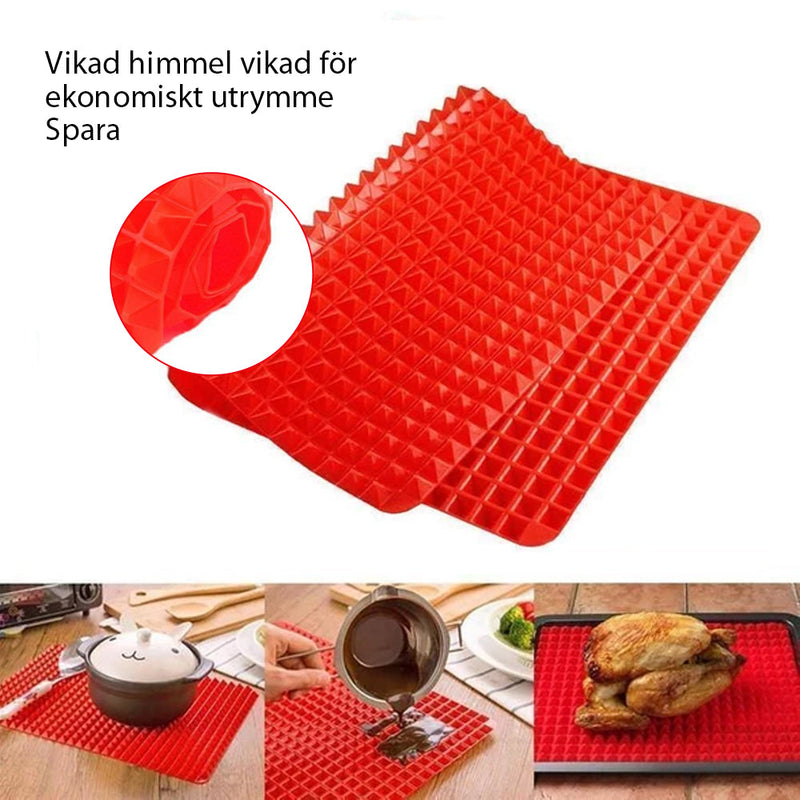 Stekematte i silikon til matlaging
