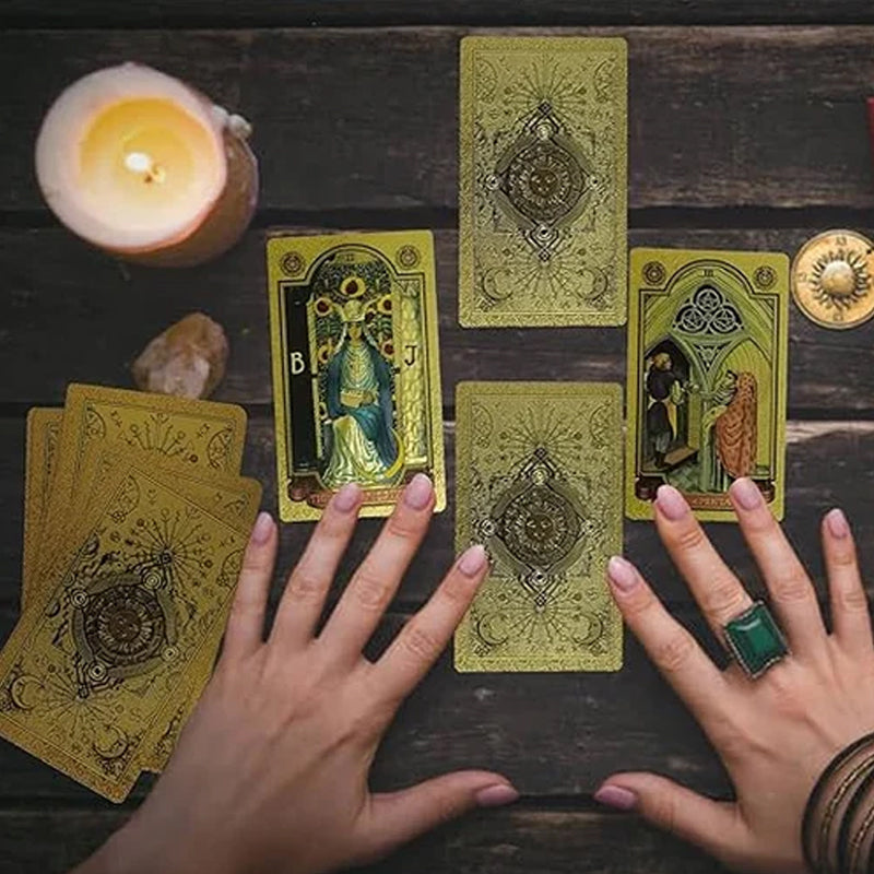 Tarot i gullfolie