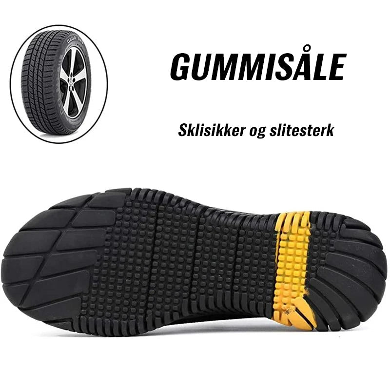 Anti-knusende og anti-punktering sikkerhets sko