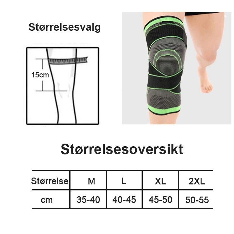 3D Design Knebøyle Med Justerbar Stropp For Smertelindring (Enkelt)