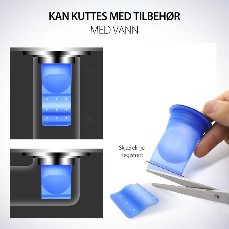 Kloakk deodorant tetningsring (1 sett med 3)