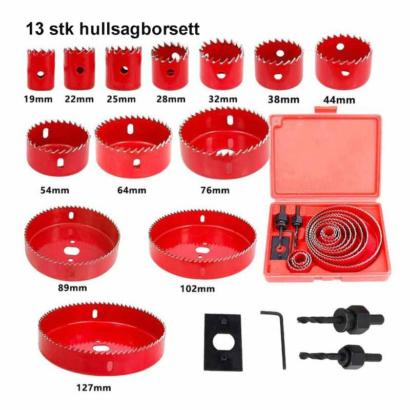 Profesjonell Hullsag Borkroner i Rustfritt Stål
