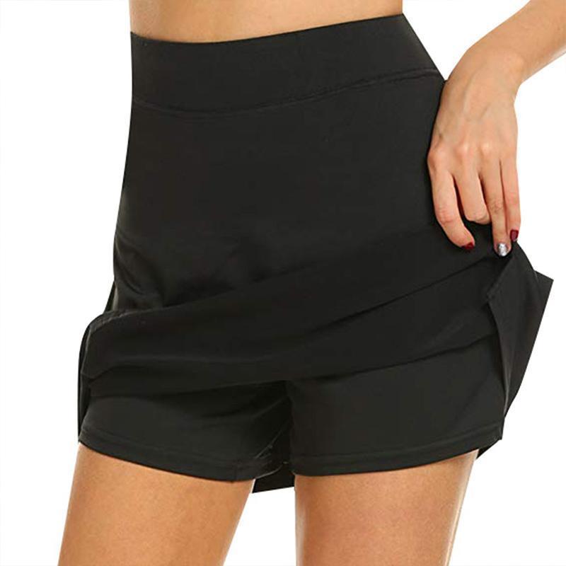 Høy midje shorts skjørt