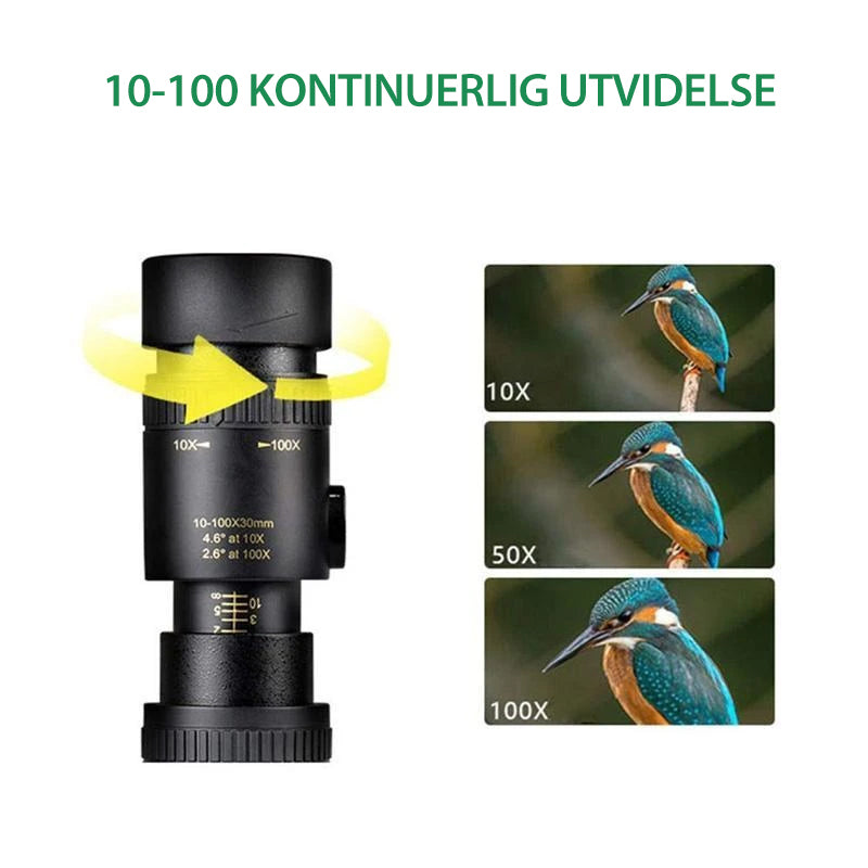 4K Super telephoto zoom monokulært teleskop
