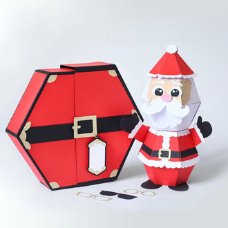 🎅3D Julenissen Prank Pop-up Box kort🥳