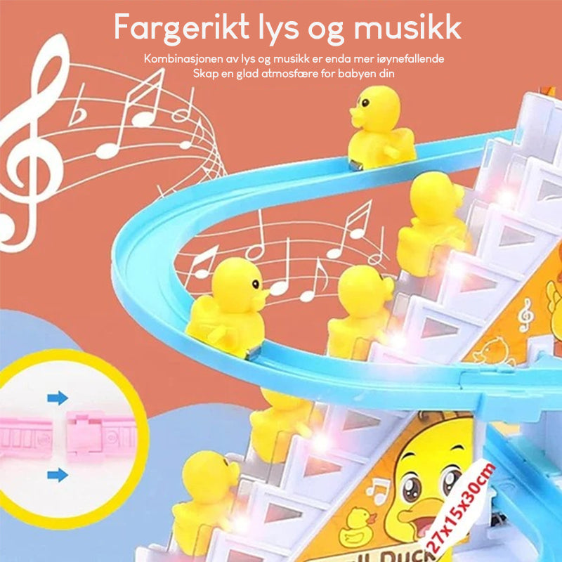 Elektrisk Duck Slide Track med lys og musikk