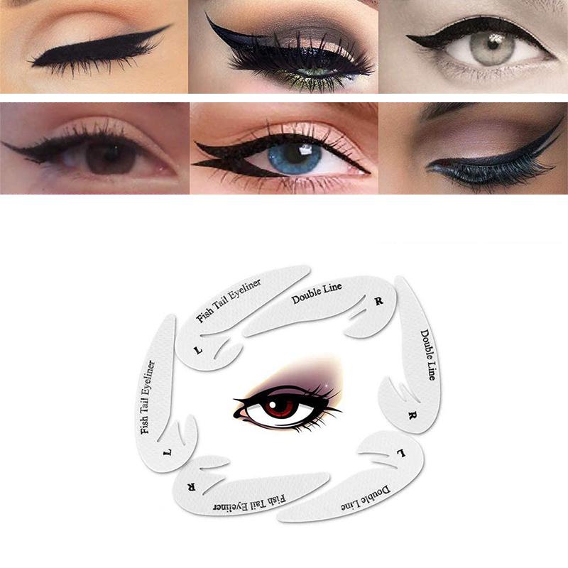 Quick Eyeliner & Øyenskygge Stensil-klistermerker