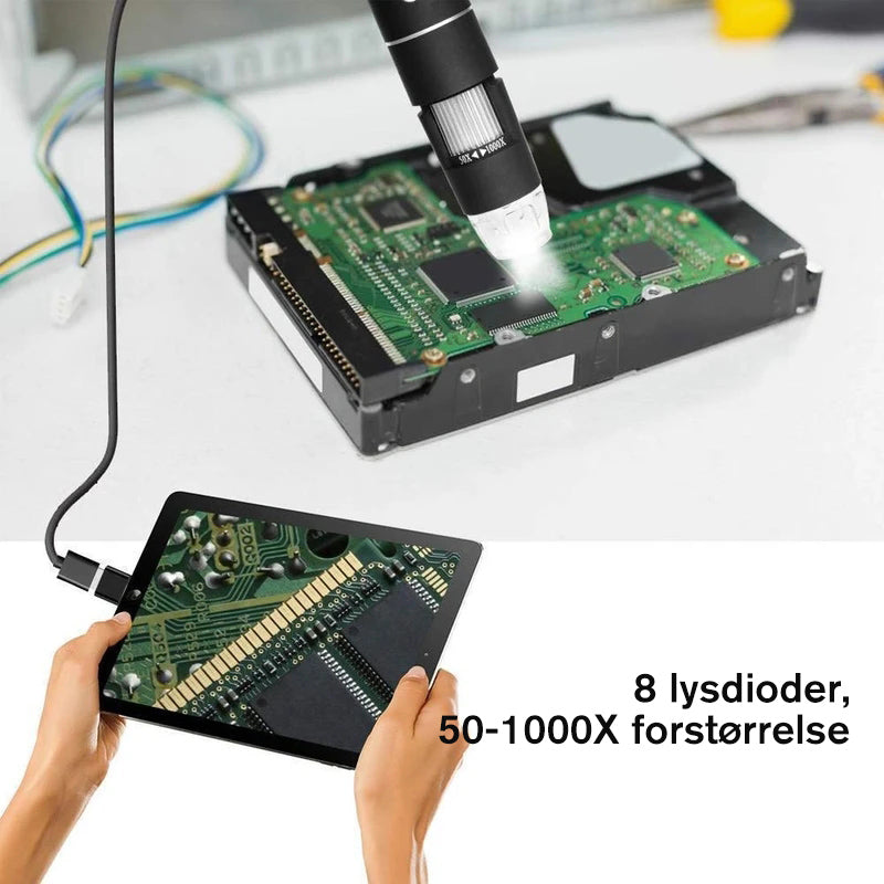USB digitalt mikroskop ledet pc-tilkoblingsbar