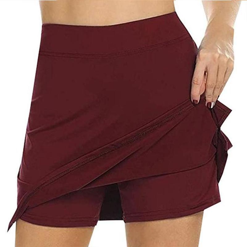 Høy midje shorts skjørt