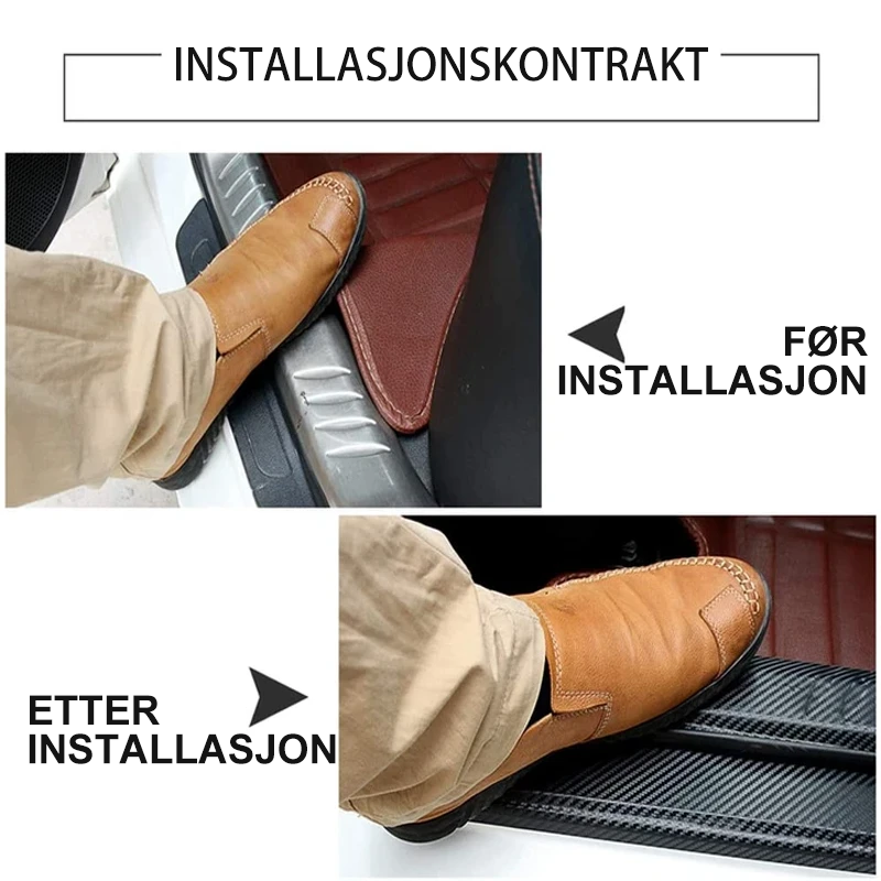 Klistremerker til bildørterskler (4 STK)