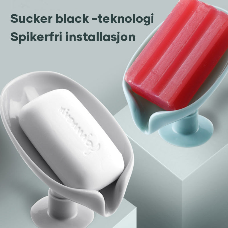 Drenerende såpestativ med sugekopp