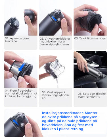 Håndholdt Bil-støvsuger