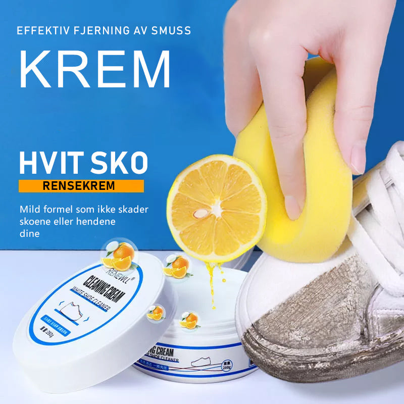 Rengjøringskrem for hvite sko