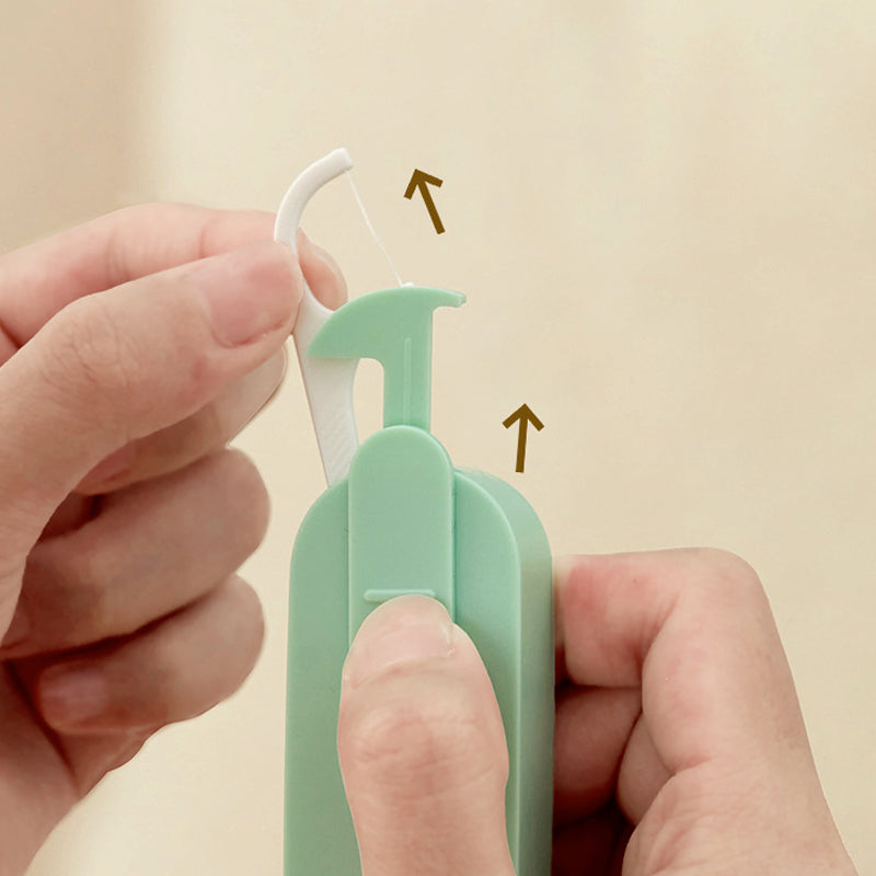 Bærbar Toveis Flossdispenser