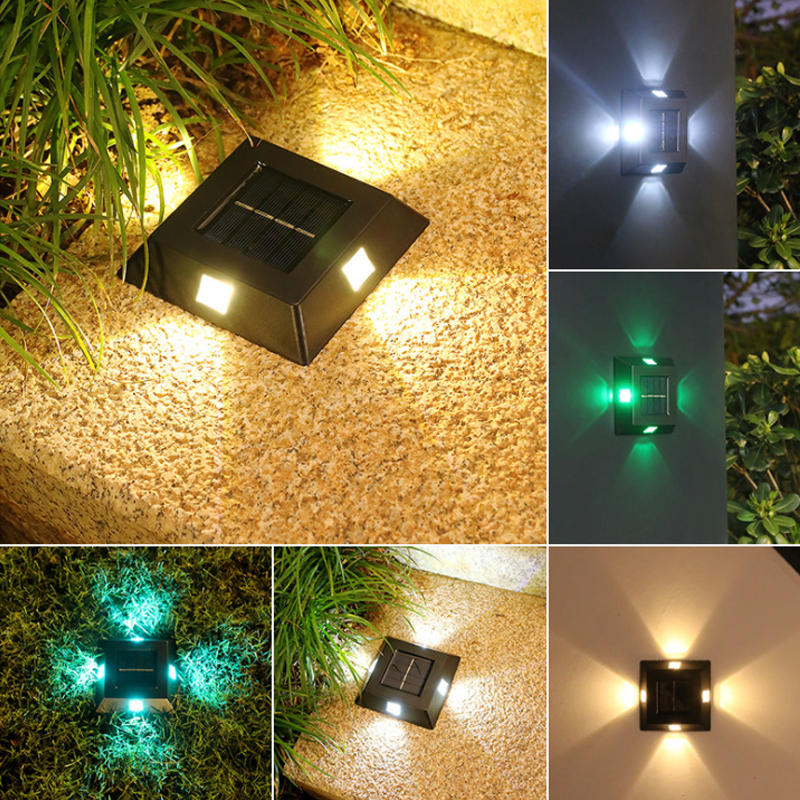 Utendørs Solcelle Veggmontert Vei Lampe