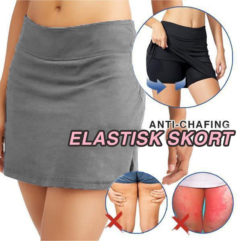 Høy midje shorts skjørt