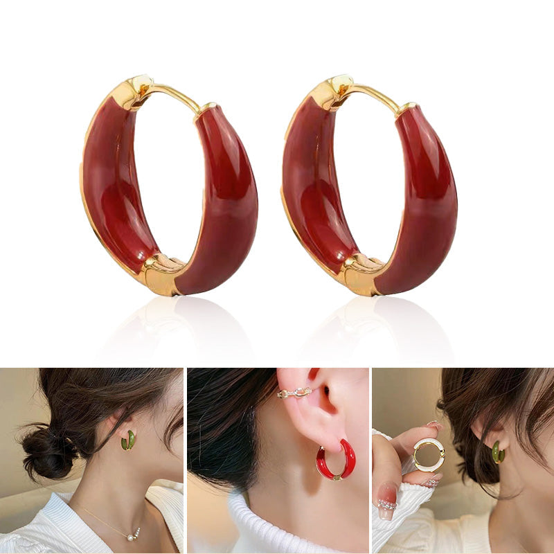 Elegante og fasjonable hoop-øredobber