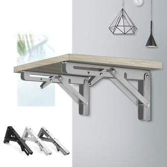 Sammenleggbar trekantet skilleveggbrakett