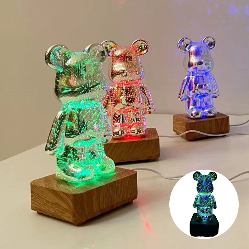 3D fyrverkeri Bjørn lys