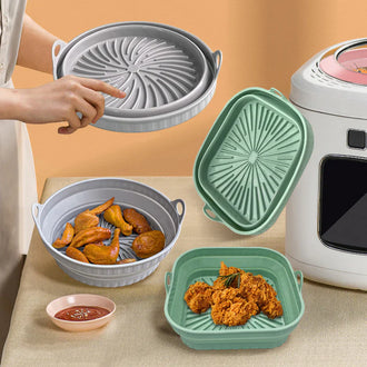 Sammenleggbar silikongrillpanne