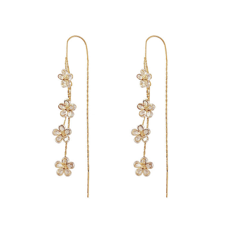 Zirconia Plommeblomst Øredobber