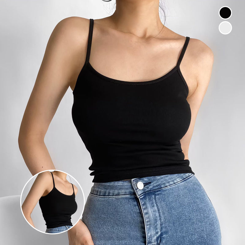 Uformell, enkel camisole-topp for kvinner